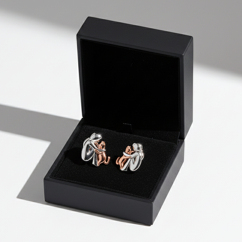 Luvare Paris™ | Boucles d'oreilles avec icône de chat