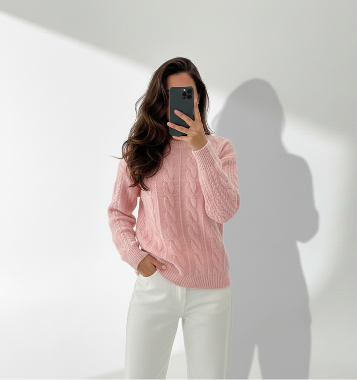 Ariane™ - Pull torsadé en laine douce