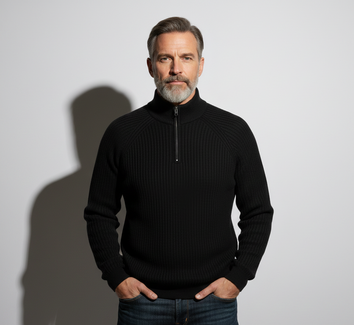 Édouard | Pull zippé doublé polaire