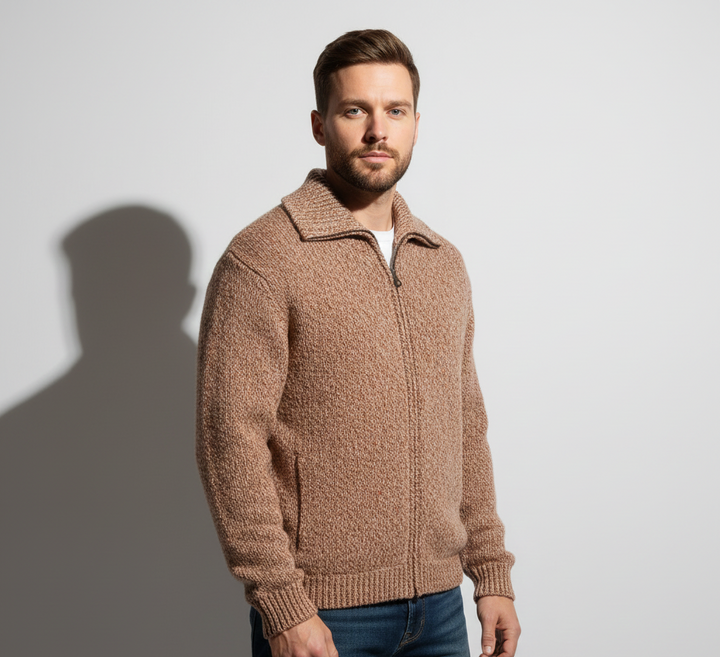 Louis™ | BOMBER ZIPPÉ EN LAINE D'ALPAGA