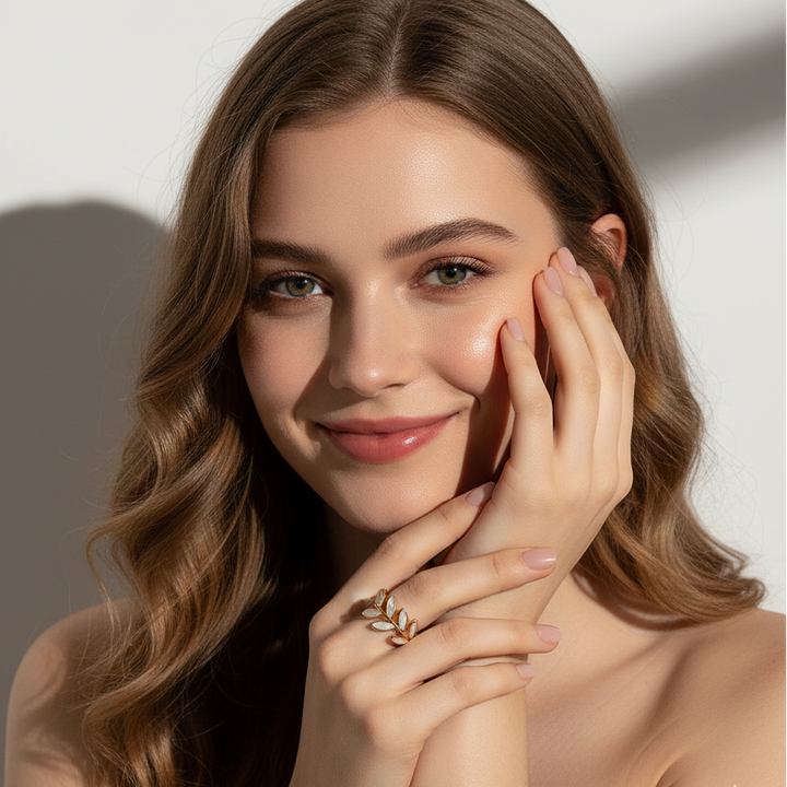 Pure - Bague Ajustable Vit Opalblad