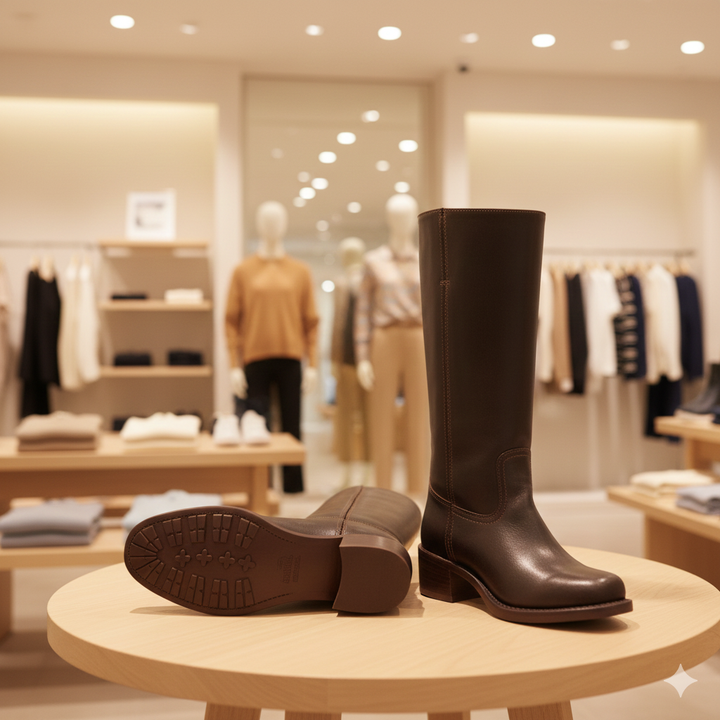 Bottes Classiques d'Équitation avec Tige Haute