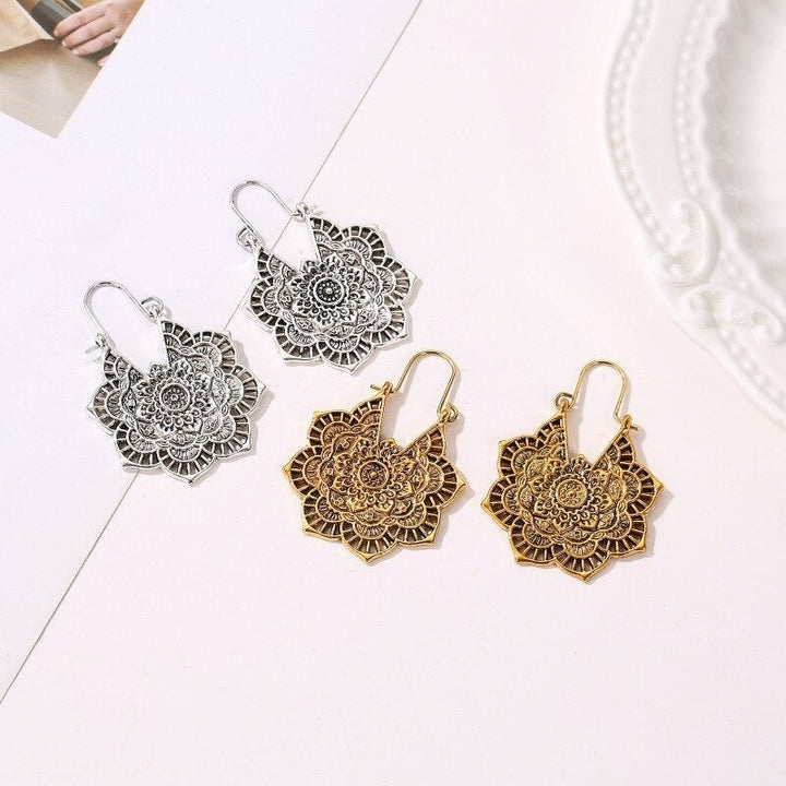 Boucles d'oreilles Mandala Lotus