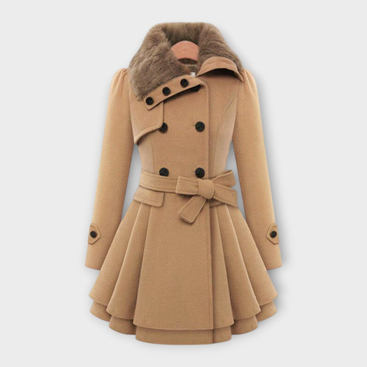 Emma – Manteau Élégant Fourrure