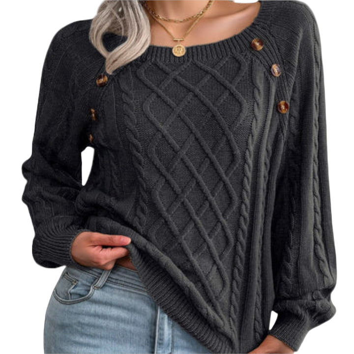 Malia – Pull en Maille avec Boutons