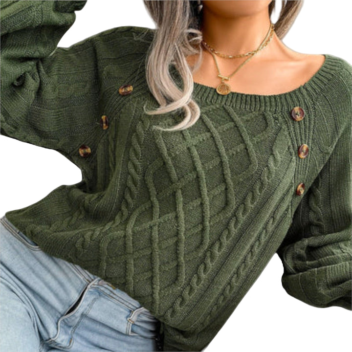 Malia – Pull en Maille avec Boutons