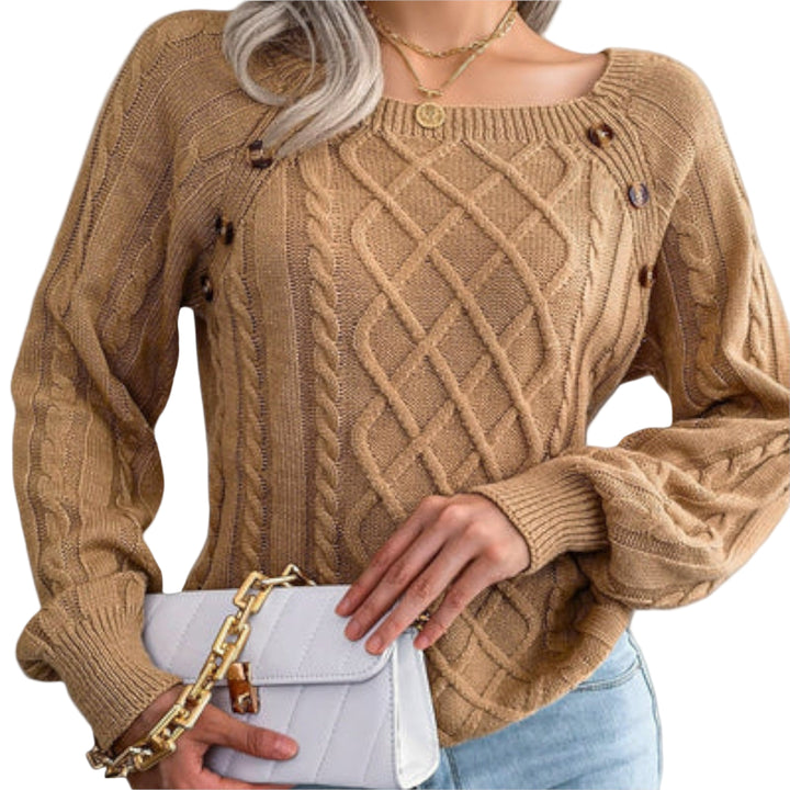 Malia – Pull en Maille avec Boutons