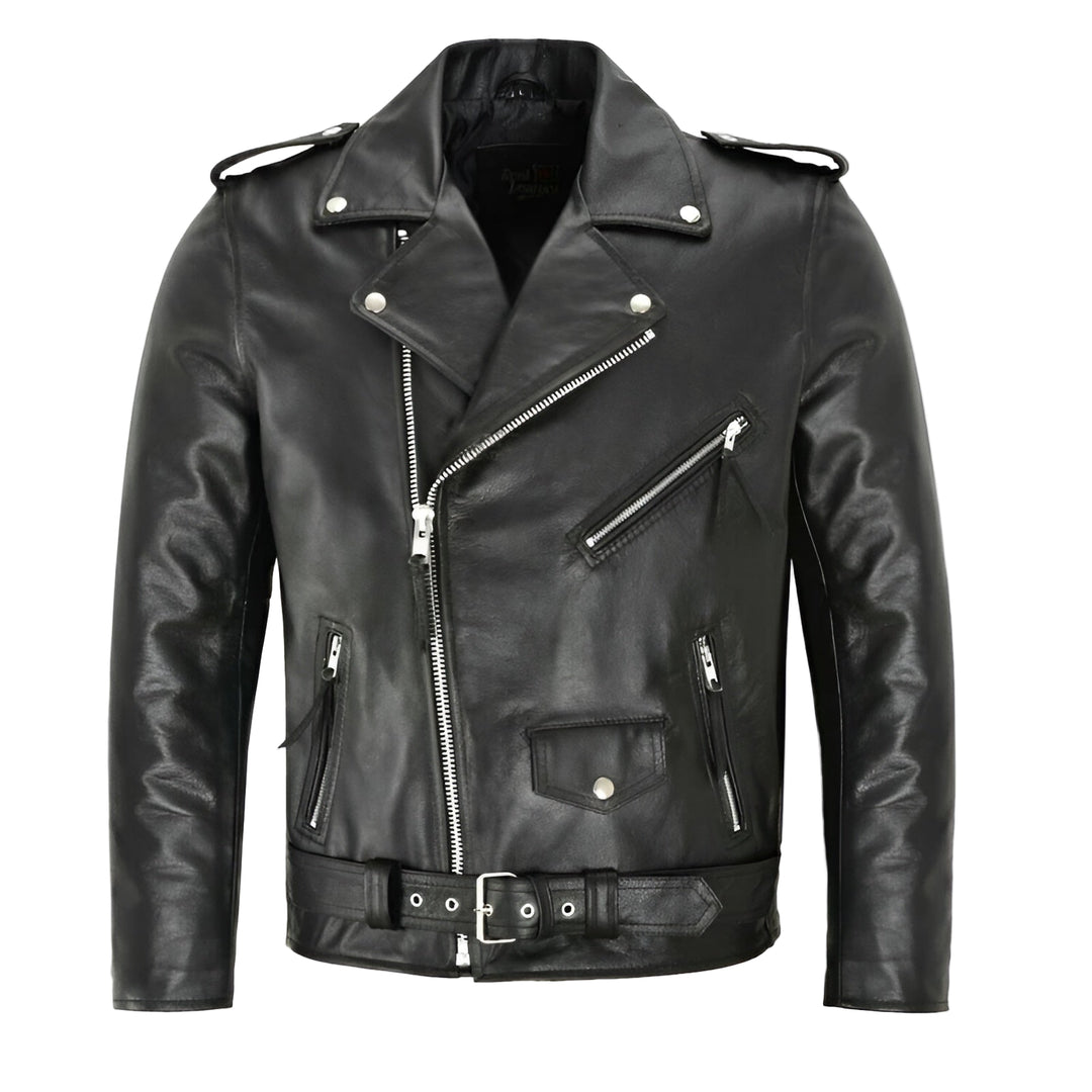 Antoine | Veste en cuir style motard classique