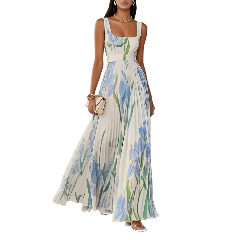 Felisa | Élégant robe longue à fleurs