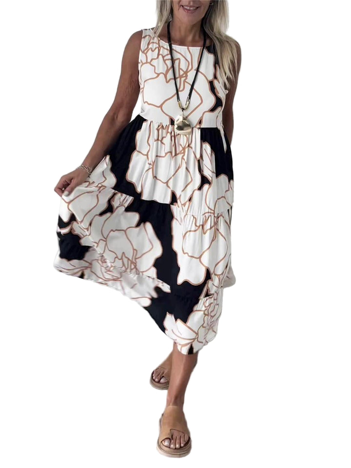 Camille - Robe Élégante Sans Manches