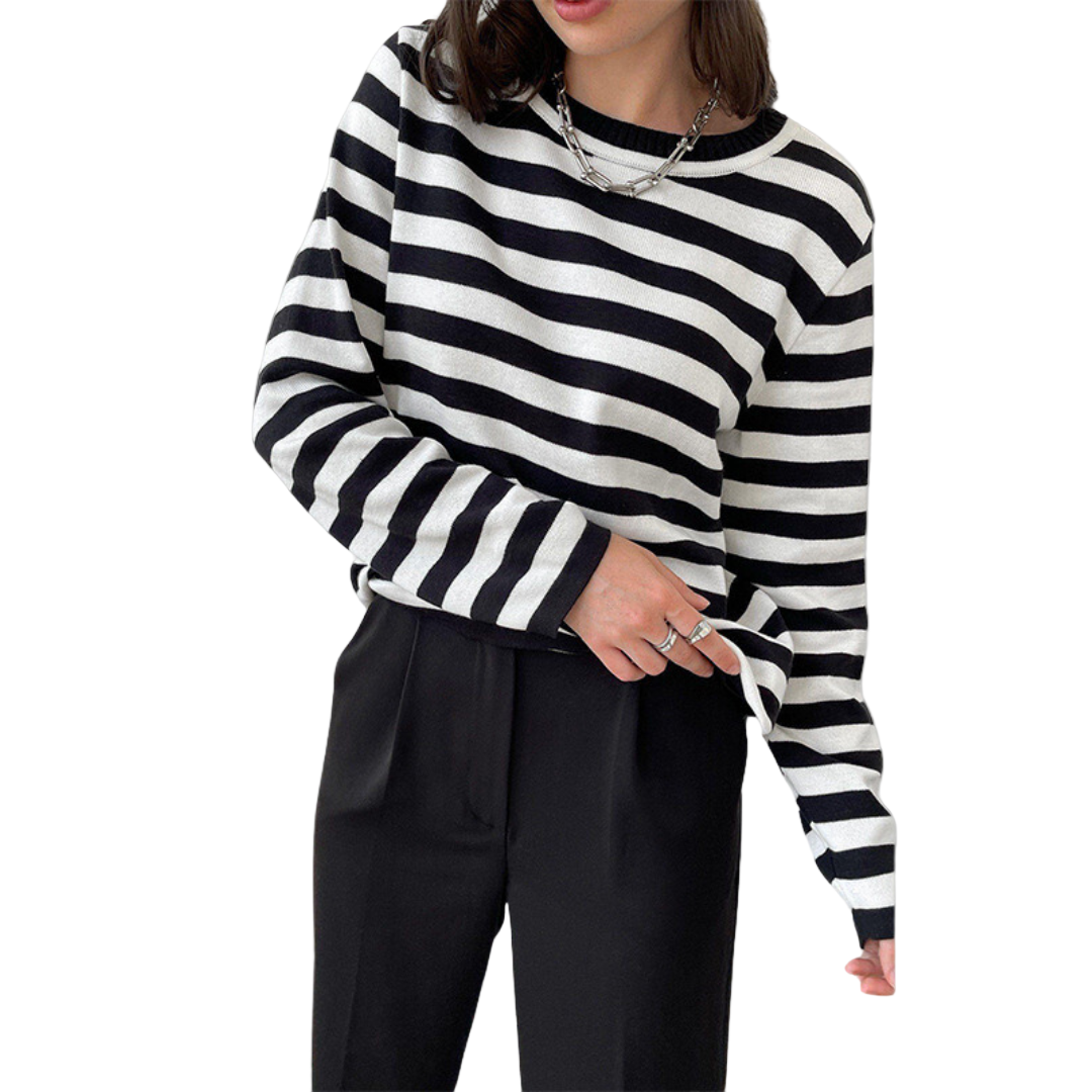 Nicole - Pull Rayé Chic