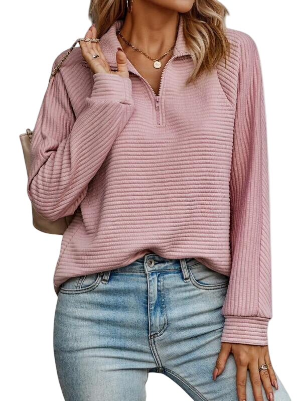 Molly | Pull élégant à demi-zip