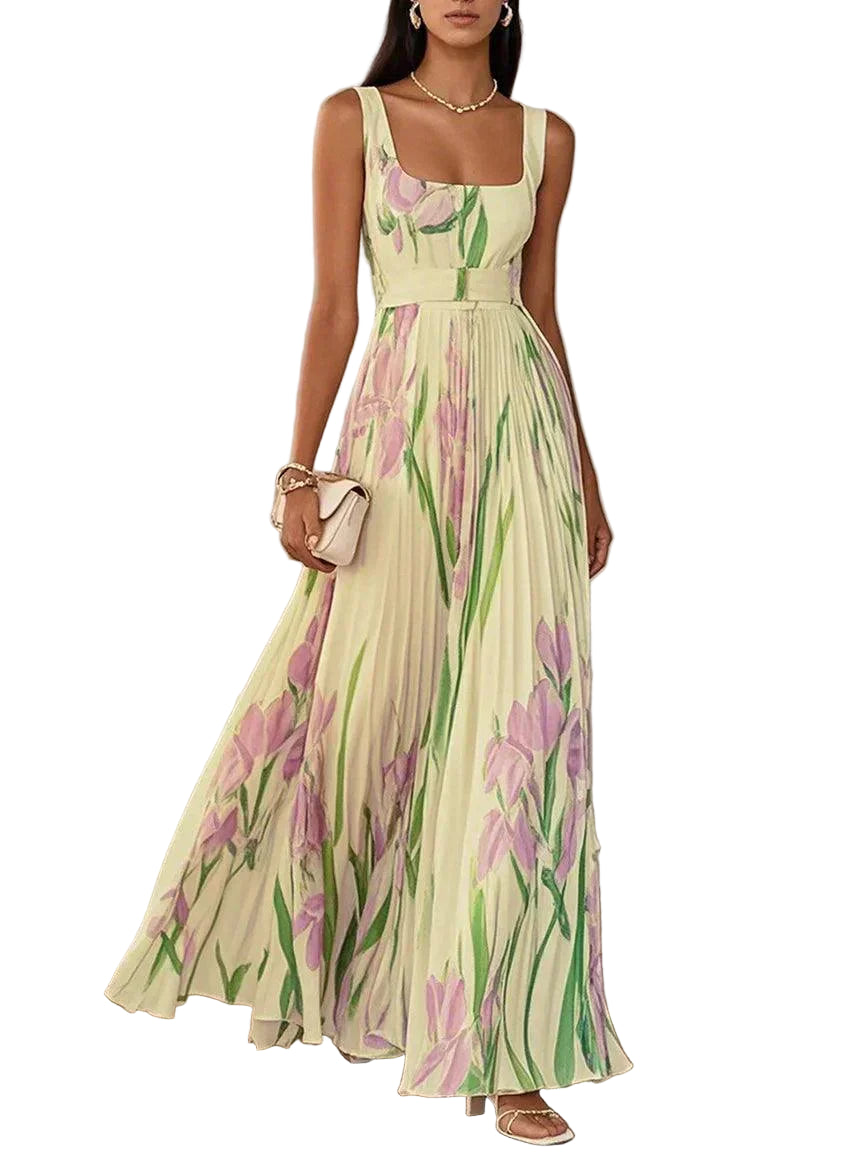 Felisa | Élégant robe longue à fleurs