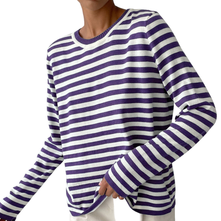 Nicole - Pull Rayé Chic