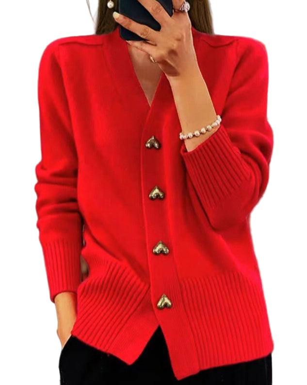 Elina - Élégant Cardigan Romantique